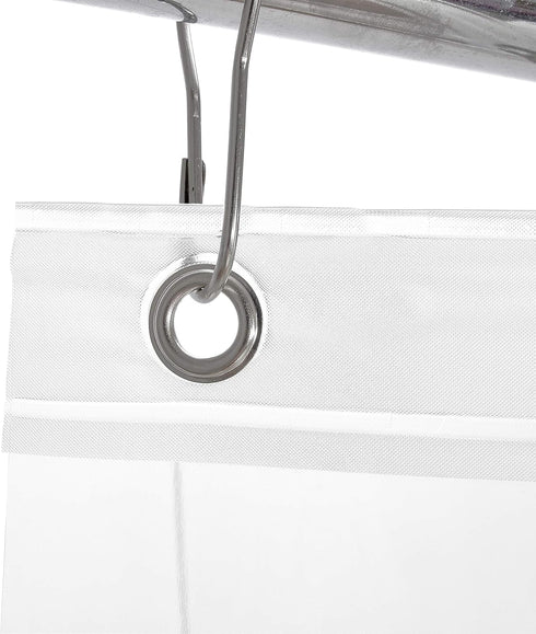 Bath Bliss Premium Shower Curtain Liner, Clear
