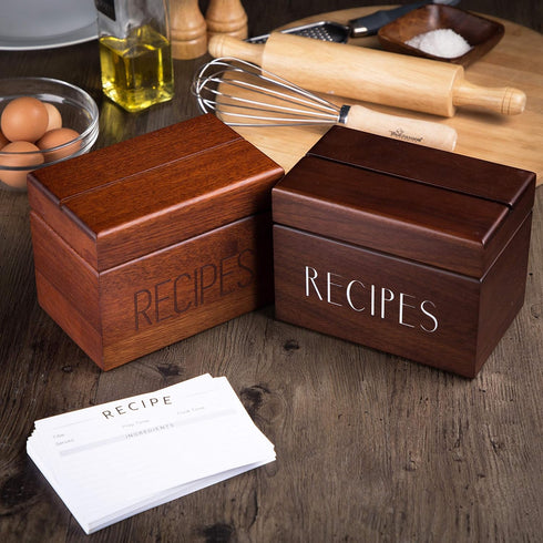 Modern Recipe Cards (Set of 60): 4x6” Double-Sided Premium Thick Card Stock with Bonus Measuring Chart