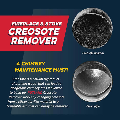 Rutland 1 lb Creosote Remover for Fireplace, Wood Stove & Chimney Cleaner