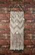 SOLID OAK Macrame Wall Hanger Kit with Chevrons and Tassels