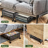 Under Bed Storage Containers Drawers on Wheels, Organizer with Dust Cover, 2 Pack (Black/Solid Fabric)