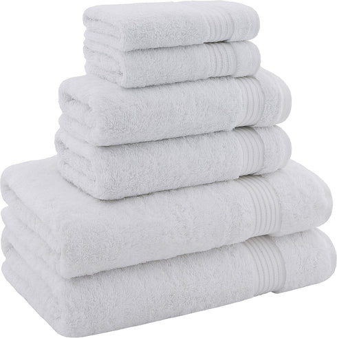 American Bath Towels 100% 6 Set, 2 2 2 Cotton Piece Turkish Towel Ultra Soft Absorbent Bathroom Towels, Bath Towel Hand