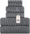 Classic Turkish Towels CTT - Luxury 6 Piece Towel Set, 100% Turkish