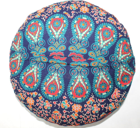 18" CRAFT KALA Large Hippie Mandala Meditation Floor Ottoman Pillow Cushion Pouf Cover Square Poufs Bohemian Circle