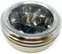 7 (9.2in 3in) Packed Rani Spice Box Stainless Steel Transparent Round Storage For Spices (Masala Dabba) Compartments