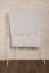 Bersuse 100% Cotton Malibu Turkish Towel – 37x70 Inches, Silver Gray.