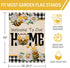 Welcome to Our Home Bumble Bee Spring Summer Decorative Large House Flag, Buffalo Plaid Check Daisy Home Outside Garden Yard Decorations, Farmhouse Burlap Outdoor Decor Double Sided 28x40