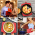 R HORSE 6Pcs Christmas Red Pot Holders with Pocket, Heat Resistant Potholder Set for Kitchen, 7''x9''