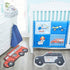 30x20 100% Hand Tufted Police Car Bedroom or Bathroom Rug - in; Cotton Kids Bathroom Mat; Decorative Kids Area Rug