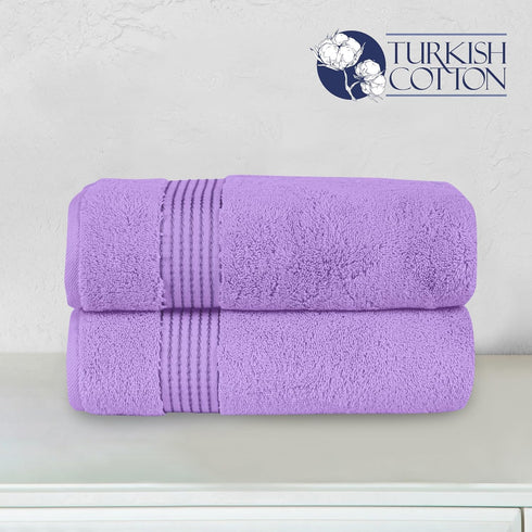 2 Pack Set 27 54 inch, 100% 2PC Set Elegant Comfort Premium Turkish Cotton Bath Towel - x Luxurious Hotel Spa Quality