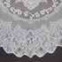 Juvale Round White Lace Tablecloth - Polyester Table Cover for Wedding Reception, Vintage Round Cover with Scalloped