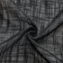 Home Queen Linen Look Tie Up Valance Curtain, Semi Sheer Balloon Valence for Living Room and Bedroom, Black