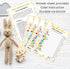 LOTUS-A Baby Shower Games - 30 Thick Cardstocks Guess The Phrase and Predictions Cards, Neutral Theme for Girl Boy