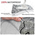 54 Inch Waterproof Dining Bench Cover Printed Stretch Rectangle Kitchen Bench Seat Slipcover for Dining Room