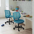 Armless Yaheetech Kids Cute Office Chair Low-Back Study Chair w/Lumbar Support Adjustable Height for Children