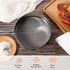 Sifter for Baking, Stainless Steel Round Flour Sifter with Dough Scraper, Diameter 6-8-10-12inch, Mesh-Hole Size 0.25mm