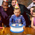 BEST PARTY EVER! Spincredible Candle, Reusable Singing Candle-Powered Spinning Cake Topper, Fits Any Size Cake