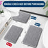 OLANLY Toilet Rugs U-Shaped 24x20, Extra Soft Absorbent Chenille Bathroom Rugs, Non-Slip Toilet Bath Mat