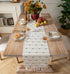 72 Inchs Caflife Boho Table Runner Long for Modern Farmhouse Room Home Decor, Green and Beige Coffee Table Runner