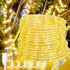 LED Rope Lights Outdoor, 108 LEDs, 16Ft Connectable Flexible Strip Lights, 110V Plug Waterproof for Indoor Tree Patio