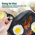 bella Electric Griddle with Warming Tray - Smokeless Indoor Grill, Nonstick Surface, Adjustable Temperature &