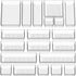 Simple Houseware 20-Pack Clear Plastic Drawer Organizers (6S, 7M, 5L, 1 XL, 1XXL) for Home and Office Storage
