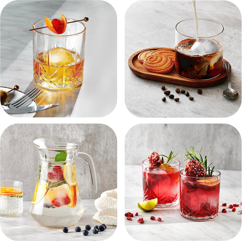Silicone Ice Molds Set of 2, Circle Ice Cube Molds for Large Round Ice Balls, Includes Extra Cocktail Recipes