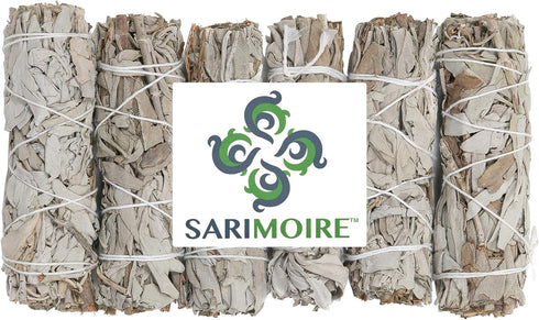 White Sage Smudge Sticks - 6 Pack of 4" Sage Bundles, Perfect for Smudging Kit Replenishment