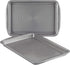 Circulon Nonstick Bakeware Set, 2 Piece Nonstick Cookie Sheet / Baking Sheet, Gray