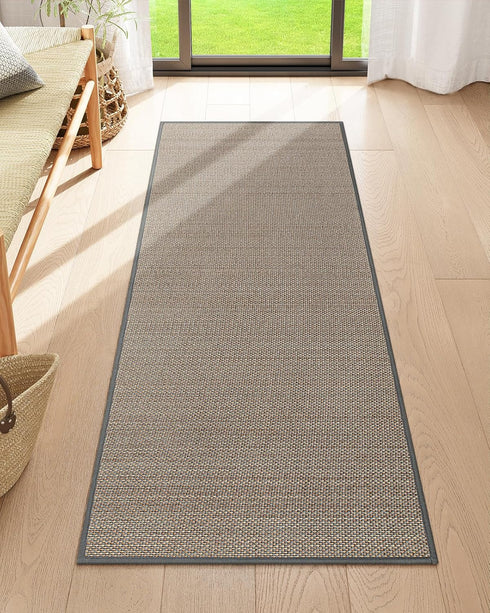 Lahome Farmhouse Kitchen Runner Rug, 2x5 Non-Slip Washable Carpet Runner for Entryway, Bathroom, Grey