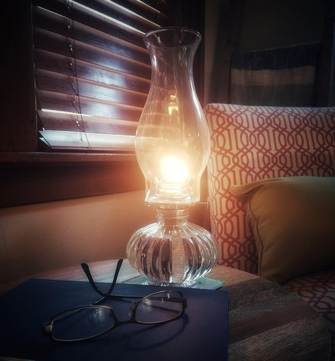 Lamplight Ultra-Pure Lamp Oil - ¼ Gallon (32 oz) Blue, Liquid Paraffin for Indoor Use
