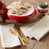 DII Holiday Dining Table Linen Napkin Set - Sparkle Metallic Kitchen Décor, 20x20, Gold Metallic Stripe, 6 Piece