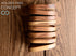 4.13 Inch, Set 6, S1EGAN Acacia Wood Coasters for Drinks, of Squircles Insulation and Absorbent Cork Stackable Cup