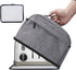VOSDANS 4 Slice Toaster Cover, Gray, 2-in-1 Toaster Bag with Pockets, Machine Washable, Patent Design