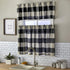 SKL Home Grandin Cafe Curtain Tier Pair, 57x24, Black/Natural