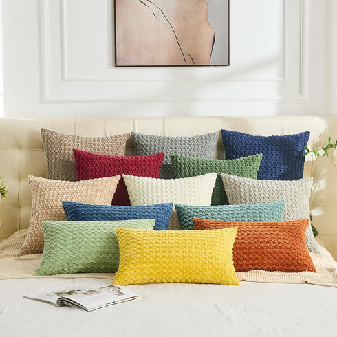 20x20 Inch Set 2 (50x50cm) GAWAMAY Decorative Throw Pillow Covers of for Living Room Couch Bed Sofa, Farmhouse Square