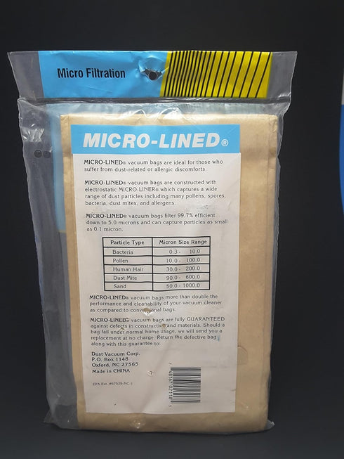 DVC 464287 Eureka Ox Paper Bag Microlined, 4 Pack