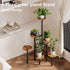 YAUKTAK 6 Brown)GPS514R Tier Corner Plant Stand Indoor Outdoor, Tall Large Plant Shelf for Multiple Plants, Tiered