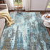 Area Rugs 4x6, Washable Rug for Living Room, Modern Abstract Grey Rug