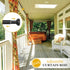 Kenney Weaver Cap End Indoor/Outdoor Black Curtain Rod, Adjustable 37-72 Inch for Windows & Patio