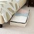 Household Essentials Cotton Canvas Under Bed Storage Bag for Clothing and Linen, Natural