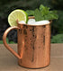 Copper Mules PURE Copper Mug, RAW Copper Interior, Holds 16oz, Ideal for Moscow Mules