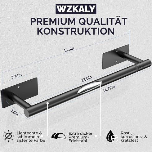 SUS304 Paper Towel Holder Under Cabinet, Self Adhesive or Wall Mounted Stainless Steel Paper Towel Holder for Kitchen