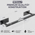 SUS304 Paper Towel Holder Under Cabinet, Self Adhesive or Wall Mounted Stainless Steel Paper Towel Holder for Kitchen