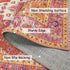 5x7 Moynesa Ultra-Thin Washable Vintage Area Rug - Large Bedroom Boho Non-Slip Non-Shedding Living Room Mat Oriental