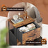 3 Closets, WLIVE Dresser with Drawers, Fabric Nightstand, Organizer Storage Dresser for Bedroom, Hallway, Entryway
