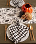 DII Halloween Party Tabletop Decor, Reusable Cotton Fabric Table Runner, 14x72, Spooky Portraits, Machine Washable