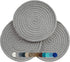 Trivets for Hot Pots and Pans, Kitchen Discovery 8" Chenille Trivets, Set of 3 Large Woven Hot Holders