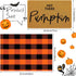 Fabbay 2 Pcs Fall Welcome Doormat, Layered Buffalo Plaid Rug, Pumpkin Rug for Fall