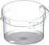 Carlisle FoodService Products Storplus Round Food Storage Container, 12 Quart, Clear, Stackable Design